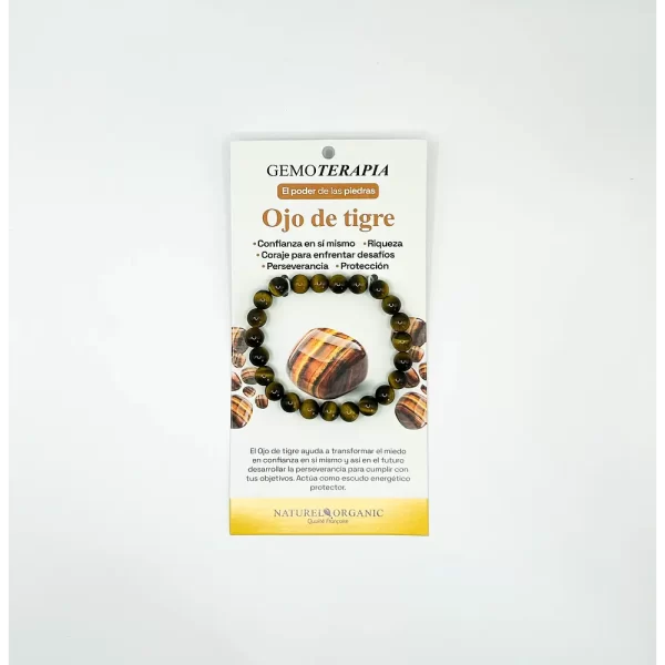 Joya Pulsera Nombre Ojo de Tigre - Imagen 2