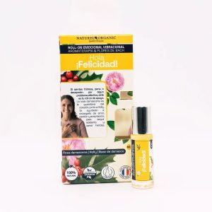 ROLL ON ROSA HOLA FELICIDAD AROMATERAPIA Y ESENCIAS FLORALES