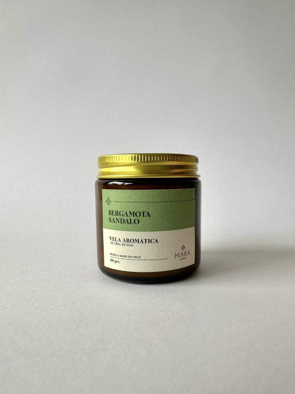 Vela Bergamota Sandalo 100 grs