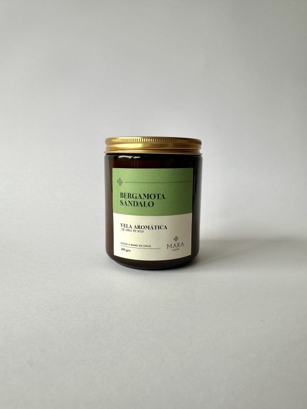 Vela Bergamota Sandalo 200 grs