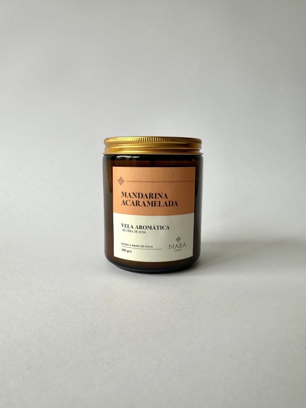Vela Mandarina Acaramelada 200 grs