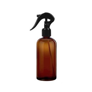 Botella Pet Ambar Con Gatillo Atomizador Spray 250 ML